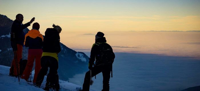 Team Event Idee Schneeschuhtour & Fondueplausch